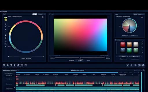 Image showing a color grading interface in editing software