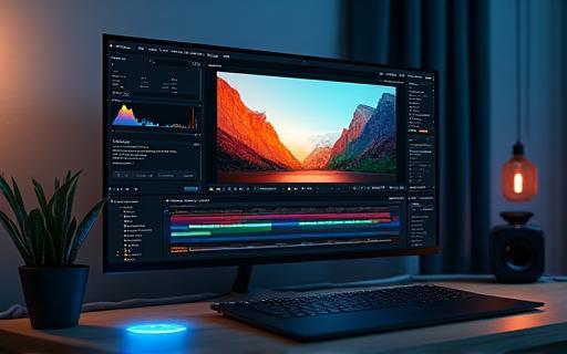 Screenshot of industry standard photo editing software